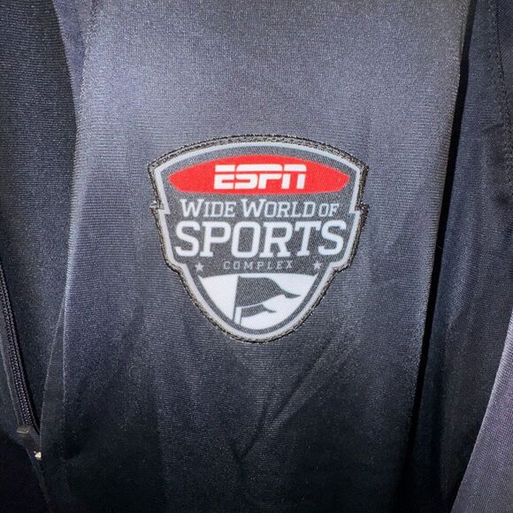 Disney Parks Men's ESPN Wide World Of Sports Track Jacket Black/Gray • Large - Picture 1 of 8